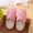 Pink, variant on Floor Couple Shoes Autumn Winter Indoor House plush Women Slippers Cute Animal Soft Bottom Non-slip Home Bedroom,Light Purple,XL
