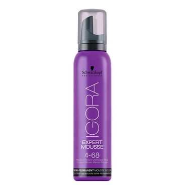 Schwarzkopf Igora EXPERT MOUSSE Semi-Permanent Mousse Hair Color 3.2oz (4-68)