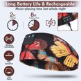 thumbnail image 2 of Antifaz para dormir con auriculares Bluetooth, auriculares florales para dormir, diadema Bluetooth para dormir, antifaz para dormir de lado, el mejor regalo y artículos esenciales para viaje., 2 of 4