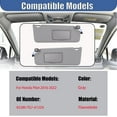 thumbnail image 2 of Left Driver & Right Passenger Side Car Sun Visor For Honda Pilot 2016-2022, Replaces 83280-TG7-A12ZA, Sun Visor Replacement With Makeup Mirror And Light-Left-gray, 2 of 6