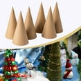 thumbnail image 6 of Sharprepublic 6 Pieces Paper Mache Cones Open Bottom Versatile DIY Hands on for Crafts Cardboard Cones for Decorating Halloween Decorations 15cm, 6 of 8