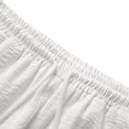 thumbnail image 5 of Ceisia Men's Big & Tall Linen Blend Wide Leg Pants Elastic Waist Drawstring Breathable Loose Fit Summer Beach Trousers White XXXL Gifts for Father, 5 of 9