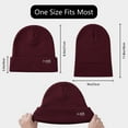 thumbnail image 3 of BASSDASH Winter Stretchy Knit Beanie Hats Soft Warm for Men Women Lightweight Stylish Unisex Cuffed Beanies, 3 of 5