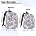 thumbnail image 2 of Fotbe Violets Flowers Mochila de Lona con Estampado, Mochila Duradera, Mochila Versátil de Alta Calidad, Mochila Compacta Vintage-Small, 2 of 5