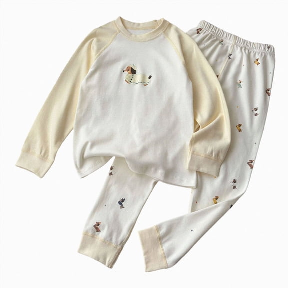UAYOTSE Boys Soft Pajama Set Kids Cute Toddler 6 12 18 24 Months 2T 3T 4T 5T 6T fit Pjs Breathable Sleepwear Nightwear Size 9-10 Years