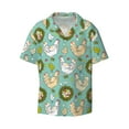thumbnail image 6 of Kdxio Men's Hawaiian Shirt for Men Short Sleeve Shirt Chicken Laying Eggs Summer Casual Holiday Beach Button Down T-Shirts, 6 of 7