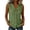 Green, variant on Noric Women's Sleeveless Button Down Blouse V Neck Solid Color Summer Casual Loose Fit Tank Tops