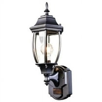 Ashford Motion-Sensing LED Wall Lantern - Matte Black