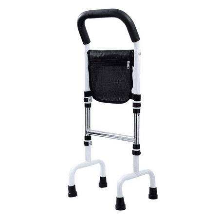 Chumajor Stand Handrail with Storage Bag, Assist-Mobility Standing Aid Rail for Seniors and People, Assistance Handle for Couch, Chair, Bedside, Toilet, Safety Grab Bar with 4 Anti-slip Foot Mats