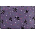 thumbnail image 4 of SKYSONIC Funny Bat Pattern Non-Slip Area Rug, Cartoon Cute Flower Floor Carpet Comfort Floor Mats Decor for Indoor Front Porch,Living Room, Bedroom,Kitchen (72x48"), 4 of 7