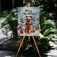 thumbnail image 4 of Merry Christmas German Shepherd Enjoys Woofmas Winter Xmas Holiday Vertical Matte Canvas Poster Alsatian Dog Lover Gifts Wall Art Home Decor - 02022, 4 of 5