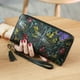 thumbnail image 4 of Qarigey Cartera de cuero para mujer, monedero para llaves, viaje, tienda de playa, fecha, moneda, tarjeta de crédito, impresión de efectivo, bolsillo Carteras tipo 5 Qarigey AP012762-05, 4 of 6