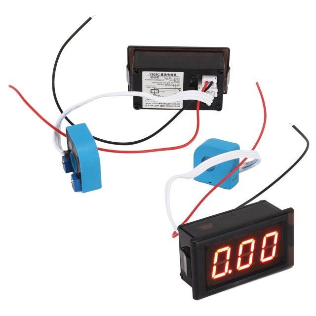Calibre real, Pantalla digital digital LED Precisa Portátil DC Amperio Con Sensor de Pasillo para Motocicleta de AutomÓVIL