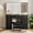 Black, variant on QinaQin Dressing Table with a Mirror and Lights, 7 Drawers, 3 Adjustable Lighting Modes, and a Hairdryer Holder, a Bedroom Dressing Table