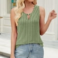 thumbnail image 2 of Besolor Tank Tops for Women Trendy Keyhole Neck Knit Sleeveless Blouses Summer Casual Basic Tee Shirts, 2 of 9
