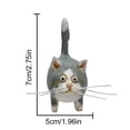 thumbnail image 2 of Electronicheart Résine Miniature Statue Mignon Animal Bureau Salon Table Cheminée Sculptures Vacances Festival Décor Figurine Type 6, 2 of 6