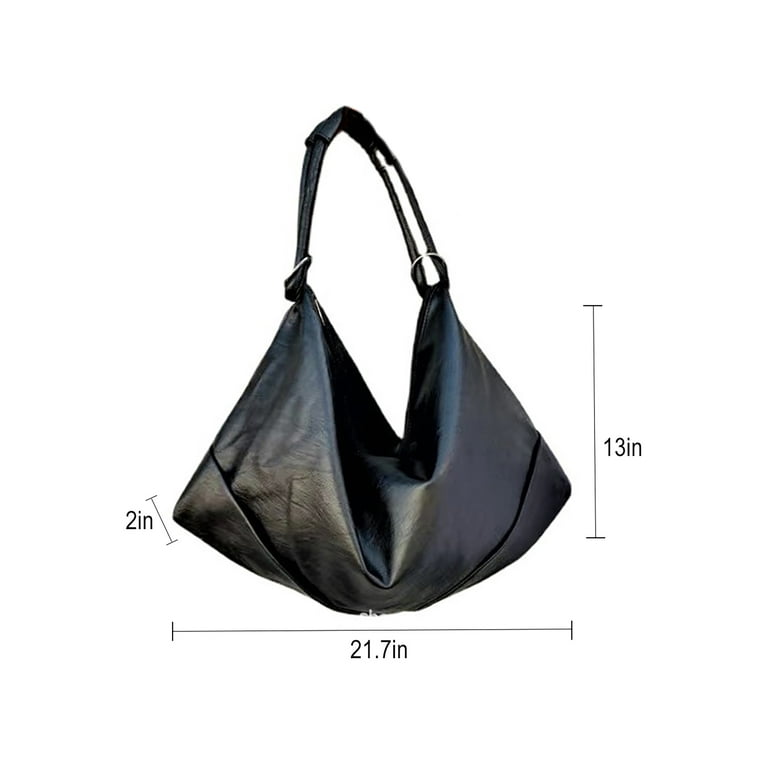 Black nylon hobo bag. Nylon handbag, black boho bag, crossbody bag, black  bag, black slouch bag, water resistant, more colors available