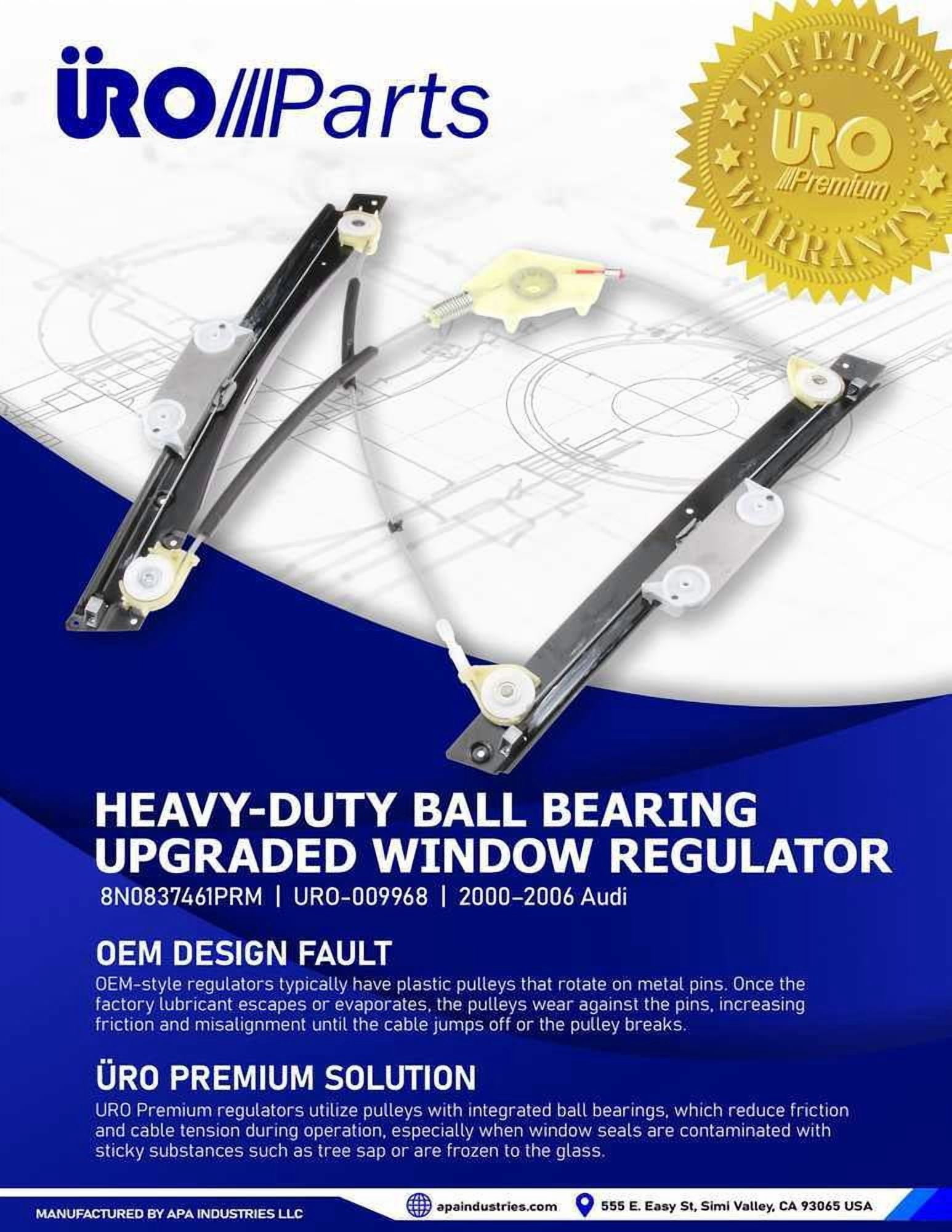 URO Parts URO-009968 Heavy Duty Design, Ball Bearing Pivot, Improved Pulley