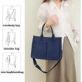 thumbnail image 2 of LHSHID Canvas Tote Bag for Women,Laptop Bag Work Tote Bag Women Crossbody Purse Handbag Shoulder Travel Messenger Gym Tote, 2 of 6