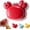 Red, variant on Crab-Shaped 4-in-1 Multi Tool Opener, Crab Multifunctional Bottle Opener, Retractable Box Cutter & Mini Scissors, Refrigerator Fridge Magnet Decor Portable Household Kitchen Gadget