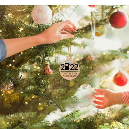 

Clearance! SDJMa Christmas Ornaments 2022 Funny Ornament for Xmas Tree with The Year We Need Gas 2022 Cute Car Ornaments Unique Hanging Pendant for Party Decorations Gifts