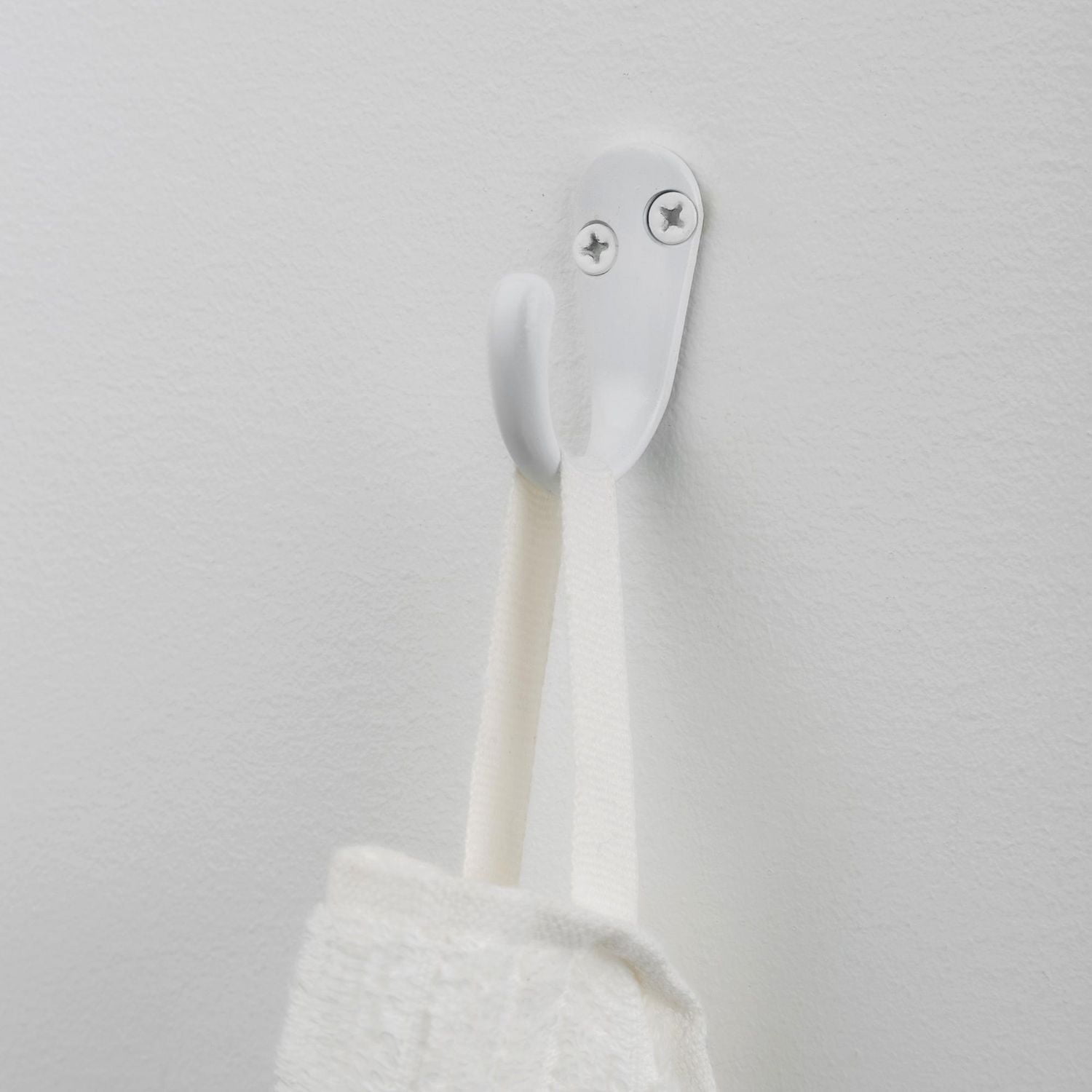 Era Single Paquet de 2 Crochet Blanc 1.70 x 0.67 x 1.42 po.