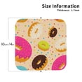 thumbnail image 3 of Disketp Donuts Funny Coasters,4 Pcs Leather Coasters With Holder, Perfect Housewarming Hostess Gifts,Protect Furniture From Water Marks Scratch And Damage, 3 of 9