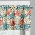 thumbnail image 3 of Ambesonne Botanic Window Valance, Hippie Floral Prehistoric, 54" X 18", Vermilion Beige Teal, 3 of 5
