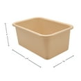 thumbnail image 4 of Teacher Created Resources Small Plastic Storage Bin, Light Brown, Pack of 6, 4 of 4