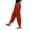 Red, variant on Gytharion Women's Plus Size Harem Pants Waffle Knit High Waist Tapered Trousers Side Slit Loose Fit Lounge Pants with Pockets for Travel