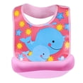 thumbnail image 1 of Ame Cartoon Waterproof Children Teething Bibs Baby's Eat Pockets Baby Silicone Bibs Baby Food Meal Pocket, 1 of 6