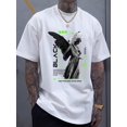 thumbnail image 1 of print tee shirt, Tees for Men, Casual Short Sleeve T-shirt for summer Tee For Adult, Men, Women, Teen, Teenager, Adolescent, Youth, 1 of 4