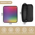 thumbnail image 5 of Hair Tools Storage with Heat Resistant Mat- Rainbow Gradient Background Printed Curling Iron Travel Bag/Flat Iron Case for Women, 5 of 8