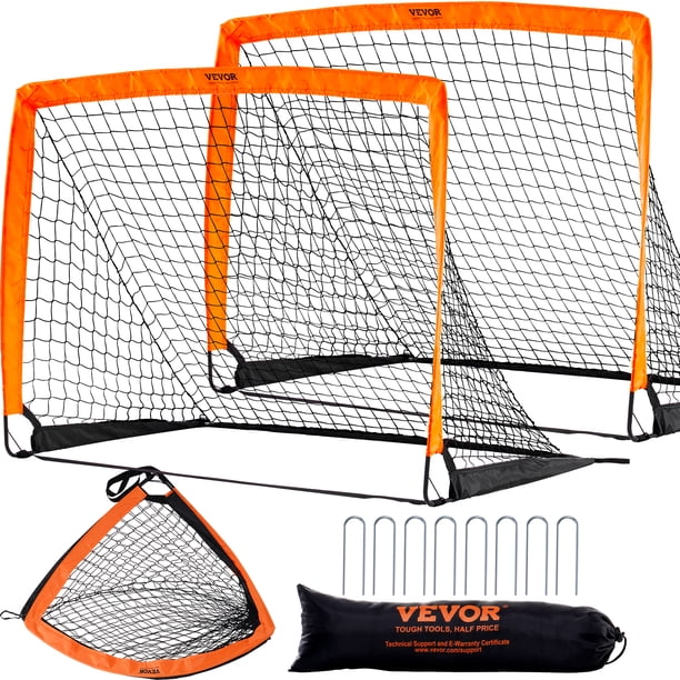 Portería de fútbol portátil VEVOR red de fútbol para patio trasero 4x3 pies