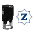 thumbnail image 1 of Printtoo Self Inking Rubber Stamp Octagon Celtic Swirl Frame Alphabet Z Monogram Initial R-40 Office Stationary, 1 of 4