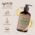 thumbnail image 4 of Aceite de ricino puro Majestic con botella de vidrio, 100% puro y natural, de primera calidad, prensado en frío, sin hexano, cabello, pestañas, cejas y uñas, hidratante y nutritivo, 8 onzas líquidas, 4 of 5