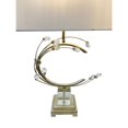thumbnail image 4 of Living Design 1 Light Silver Metal Frame Table Lamp With Clear Crystal, 4 of 5