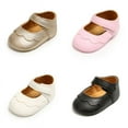 thumbnail image 4 of Baby Girls Shoes Soft Sole Mary Jane Flats Princess Dresses Shoes Pu Cute Bow Pre Walker, 4 of 4