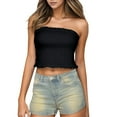 thumbnail image 3 of Women's Cute Ruffled Removable Straps Camisole Top, 3 of 4