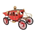 thumbnail image 5 of QSTDGVPW Vintage Carriage Model Collectible Display Novelty Craftsmanship Bookshelf Decor Red, 5 of 9