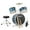 blue, variant on Studyset Drum Set,3 Piece Junior Drum Set with with Cymbal,Tom,Bass Drum,Drumsticks,Bass Pedal and Drum Stool,Beginner Musical Instruments,Drum Kit for Beginner