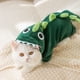 thumbnail image 3 of Traje de transformación de dinosaurio lindo gato cálido de franela de otoño e invierno Cachorro Gato ropa divertida para gato de cuatro patas, 3 of 6