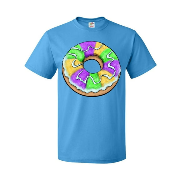 Inktastic King Cake Donut for Mardi Gras T-Shirt