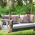 thumbnail image 6 of Phantoscope Tropical Series Decorative Throw Pillow Covers, Light Purple Sunflower, 18" x 18", Set of 4, 6 of 6