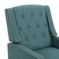 thumbnail image 2 of Mid Century Modern Teal Recliner for Adults, 2 of 7