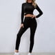 thumbnail image 1 of Puntoco Conjunto de dos piezas de pantalones de manga larga de color sólido elástico sexy de moda para mujer Puntoco Puntoco-3163, 1 of 9
