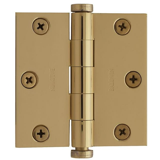 3 X 3 Po Charnière Mortaise Carrée&44; Laiton Vintage