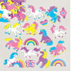 Rainbow Unicorn Foam Stickers for Children to Decorate and Personalize Arts and Crafts (Pack of 120), Create some magical designs! By Baker Ross Ship from US