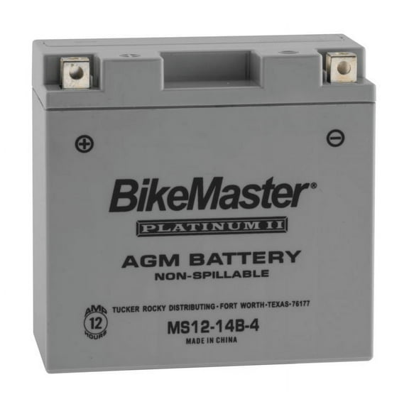 BikeMaster AGM Platinum II Battery MS12-14B-4 For Yamaha XV1900 Stratoliner 2006-2014