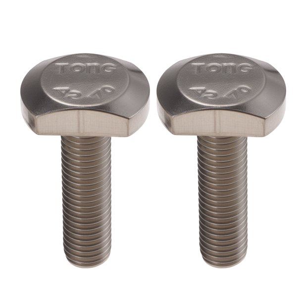 Tornillo en forma de T para portaequipajes de coche Unique Bargains M12 con tuercas, arandelas, tornillos de riel para portaequipajes de carga de acero inoxidable 2Pcs